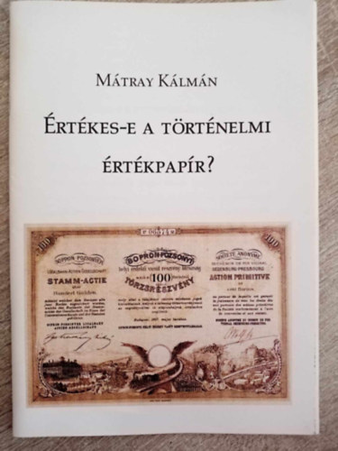 Mtray Klmn - rtkes-e a trtnelmi rtkpapr?