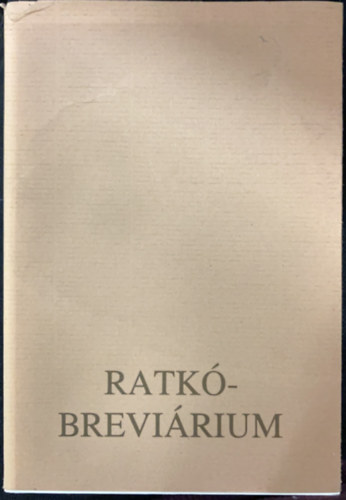 Magyar J�zsef - Ratk�-brevi�rium