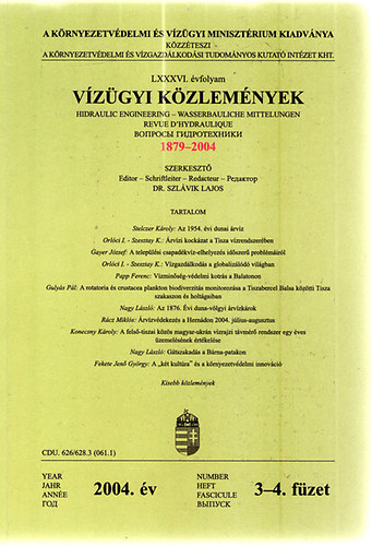 Vízügyi Közlemények 2004/3-4.