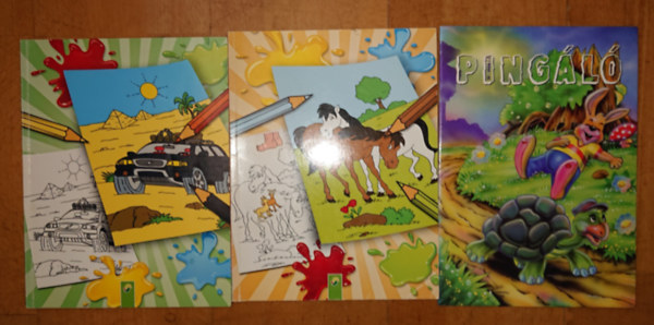 3 kifestő: Pingáló + 2 kifestő cím nélkül