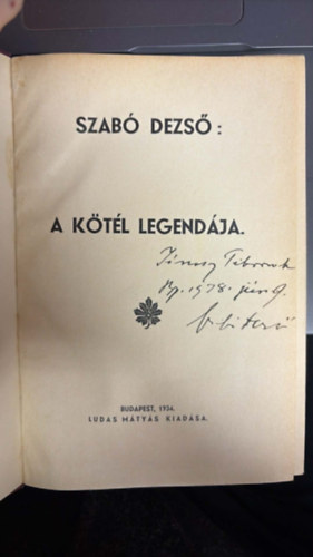 Szab� Dezs� - Szab� Dezs� f�zetek 1-6.: A k�t�l legend�ja - Mosolygok - A magyar irodalom saj�tos arca. Korunk n�probl�m�ja. Az ellenforradalom term�szetrajza. - Kar�csonyi lev�l. A n�mets�g utja. Debreceni tanuls�gok. Felt�mad�s makucsk�n. - �