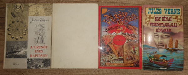 Jules Verne - 4 klasszikus ifj�s�gi reg�ny Jules Verne-t�l: Egy k�nai viszontags�gai K�n�ban, A k�t kip testv�r, A tize�t �ves kapit�ny, K�t�vi vak�ci�