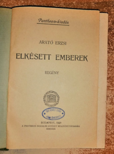 Arató Erzsi - Elkésett emberek