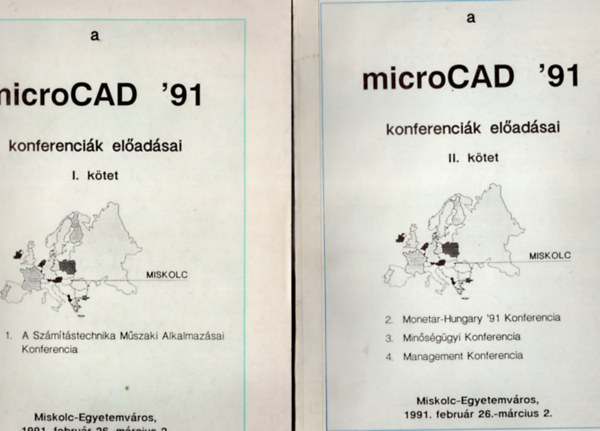 Bernth Attila, Bihall Tams, dr. Jrmai Kroly - A microCAD '  91 konferencik eladsai I-II. ktet Miskolc, 1991. februr 26.-mrcius 2.