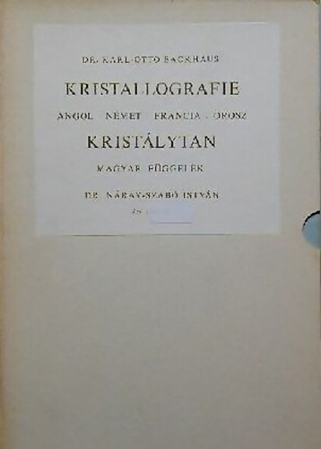 Dr. Karl-Otto Backhaus - Kristallografie (Krist�lytan)