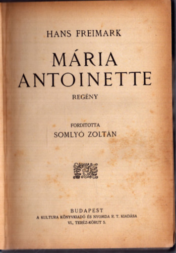 Hans Freimark - Mria Antoinette