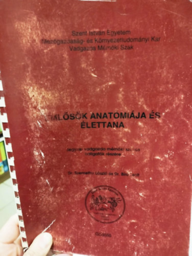 Dr. Szemethy Lszl - Emlsk anatmija s lettana