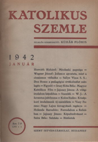 Khr Flris - Katolikus szemle 1942.