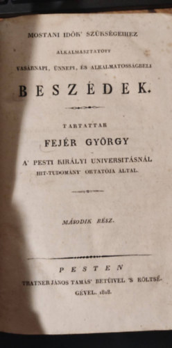 Fejr Gyrgy - Beszdek 2. rsz