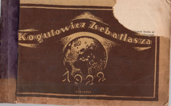Bátky Zsigmond- Kogutowicz Károly  (szerk) - Kogutowicz zsebatlasza az 1922. évre