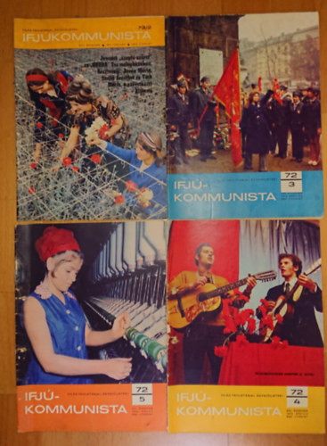 4 sz�m az Ifj�kommunista c�m� lapb�l: 1972/3; 1972/4; 1972/5; 1973/2