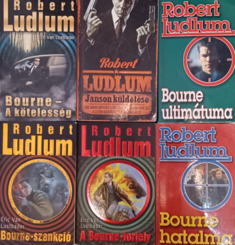 Robert Ludlum - Bourne-szankci + A Bourne-fortly + Bourne  ultimtuma + A Bourne hatalma + Bourne - A ktelessg + Janson kldetse (6 m)