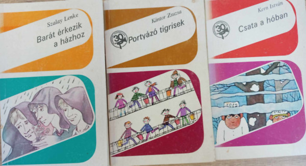 Kntor Zsuzsa, Kern Istvn Szalay Lenke - 3 db ifjsgi knyv ( egytt ) 1. Csata a hban, 2. Portyz tigrisek, 3. Bart rkezik a hzhoz