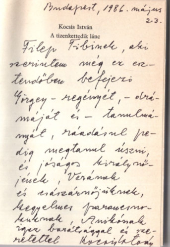 Kocsis Istv�n - A tizenkettedik l�nc-dedik�lt.