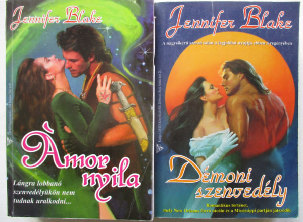 Jennifer Blake - 2 db Jennifer Blake regény ( Démoni szenvedély, Ámor nyila)