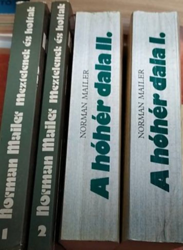 Norman Mailer - 2 db Norman Mailer könyv: Meztelenek és holtak I-II.+ A hóhér dala I-II.