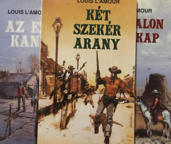 Louis L'Amour - 3 db L'Amour regny: Az ezst kanyon, Milo Talon lra kap, Kt szekr arany