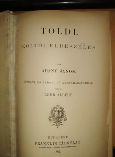 Arany J�nos - Toldi-k�lt�i elbesz�l�s