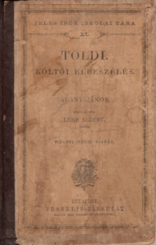Arany János - Toldi- költői elbeszélés