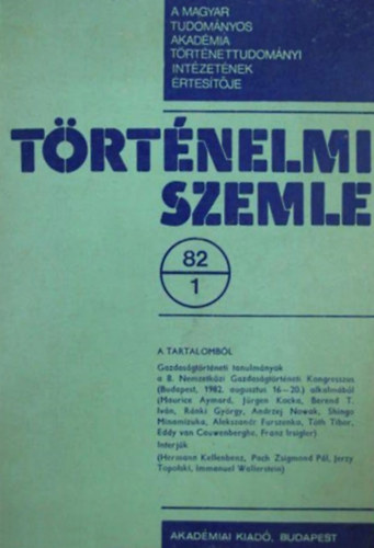 R�nki Gy�rgy  (f�szerk.) - T�rt�nelmi szemle 82/1.