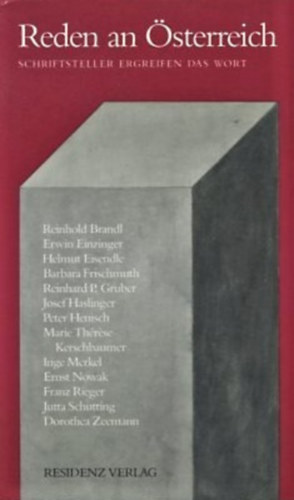 Jochen Jung - Reden an Österreich - Schriftsteller ergreifen das Wort