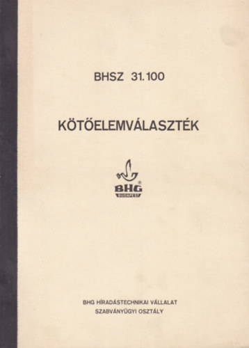 K�t�elemv�laszt�k (BHSZ 31.100)