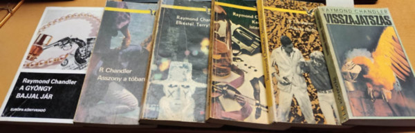 Raymond Chandler - 6 db Raymond Chandler: A gyngy bajjal jr + Asszony a tban + Elkstl, Terry! + Hossz lom + Kedvesem, isten veled! + Visszajtszs