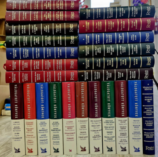 John Grisham, Nora Roberts, Nelson DeMille, Nicholas Sparks, Danielle Steel, Ken Follett, Tom Clancy, Mary Higgins Clark, Wilbur Smith, Frederick Forsyth, Peter Mayle, Lee Child, Jack David Baldacci - 24db a Reader's Digest válogatott könyvek sorozatból, KÖNYVMENTŐ AJÁNLAT