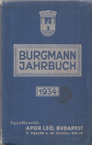 Burgmann Jahrbuch 1934. (rukatalgus)