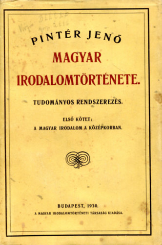 Pintr Jen - Magyar irodalomtrtnet I-VIII.