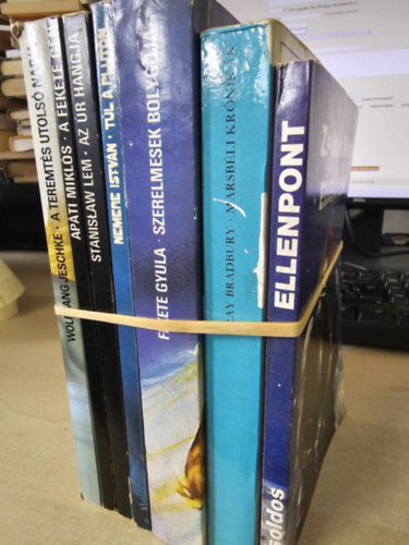Stanislaw Lem, Apti Mikls, Wolfgang Jeschke, Fekete Gyula, Ray Bradbury, Zsoldos Pter Nemere Istvn - 7db sci-fi ktet, KNYVMENT AJNLAT: Tl a Pltn+ Az r hangja+ A fekete gn+ A teremts utols napja+ Szerelmesek bolygja+ Marsbli krnikk+ Ellenpont