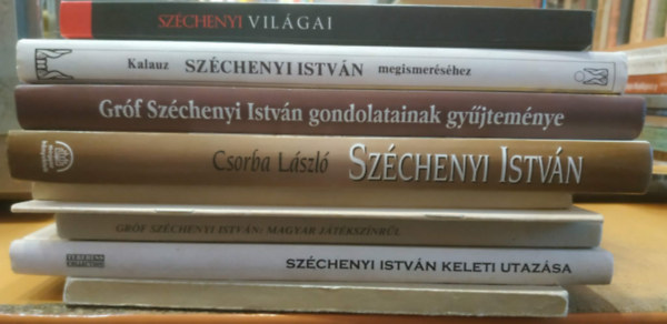 9 db A legnagyobb magyar Gr�f Sz�chenyi Istv�n (1791-1860): A magyar k�zleked�si �gyr�l; Keleti utaz�sa, 1818-1819; Magyar j�t�kszinr�l; Nev�t visel� haj�k t�rt�nete; L�verseny kr�nika 1990; Sz�cshenyi Istv�n (Csorba); Gondolata