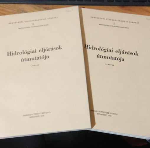 Hidrológiai eljárások útmutatója I-II.