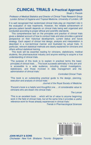 Pocock Stuart J - Clinical Trials: A Practical Approach (Wiley Medical Publications)