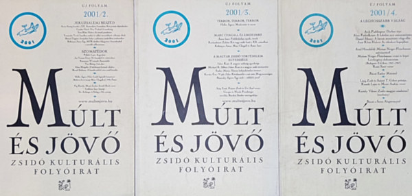 3db m a Mlt s jv-Zsid kultrlis folyiratbl - 2001/2., 3., 4.