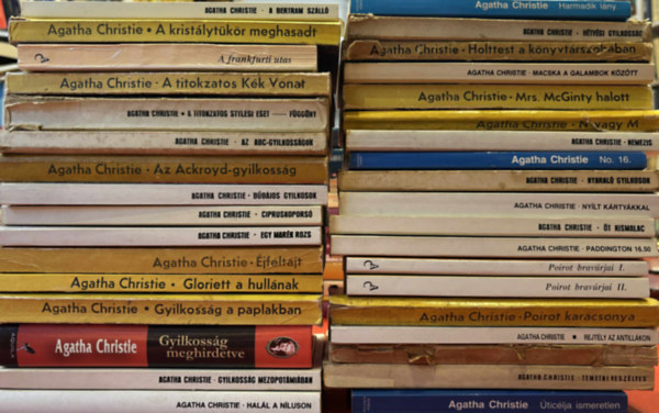 Agatha Christie krimi k�nyvek 35 db