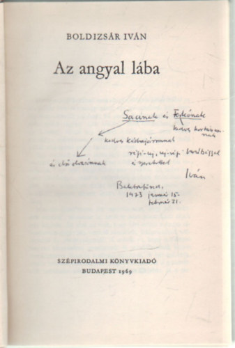 Boldizs�r Iv�n - Az angyal l�ba- dedik�lt