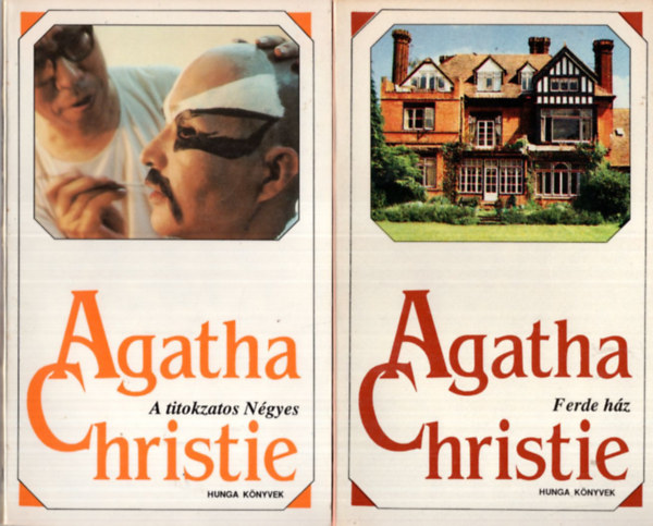 Agatha Christie - 2 db Agatha Chrisite krimi ( együtt ) - Ferde ház + A titokzatos négyes