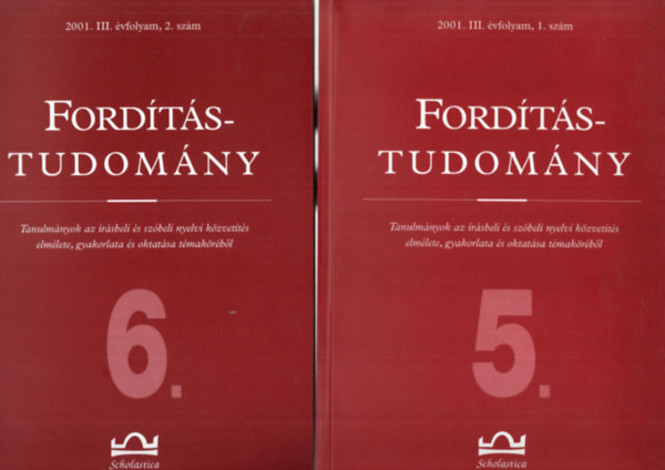 Albert S�ndor, Bart Istv�n Klaudy Kinga - Ford�t�studom�ny 5-6. 2001. III. �vf. 1-2. sz. ( teljes )
