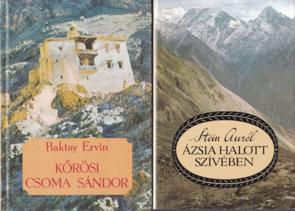 2 db �tle�r�s: K�r�si Csoma S�ndor + �zsia halott sz�v�ben