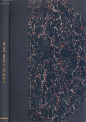 Az Operahz msora 1939-40