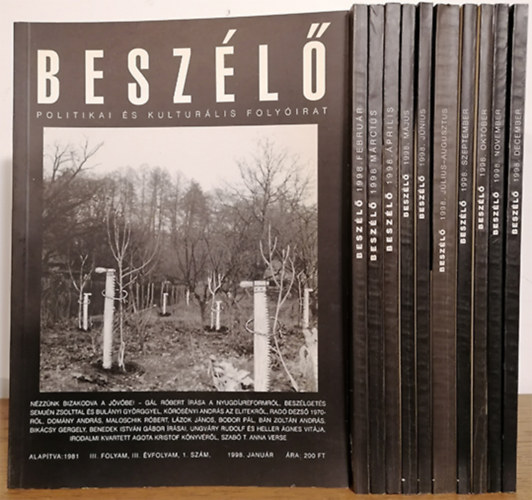 Kiss Ilona  (fszerk.) - Beszl - Politikai s kulturlis folyirat 1998. janur - december (teljes vfolyam)