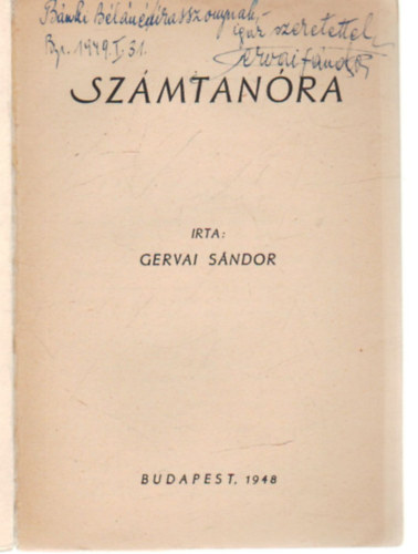 Gervai Sndor - Szmtanra