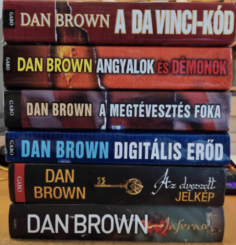 Dan Brown - 6 db Dan Brown: Digitlis erd + Angyalok s dmonok + A megtveszts foka + A Da Vinci-kd + Az elveszett jelkp + Inferno