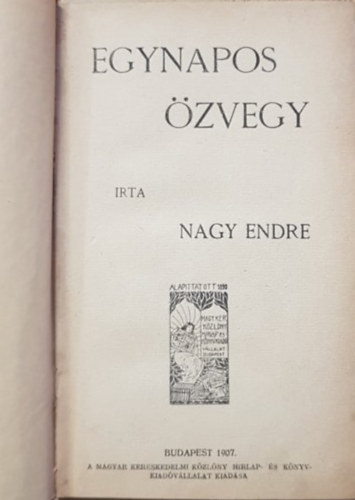 Nagy Endre - Egynapos zvegy