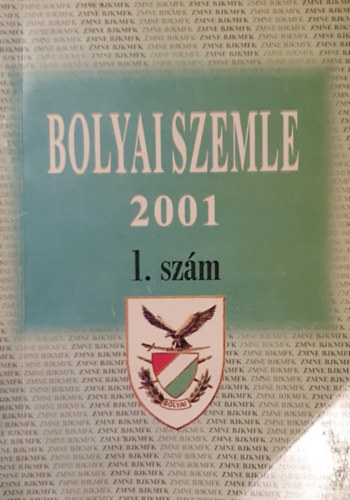 Bolyai szemle 2001. 1. sz�m