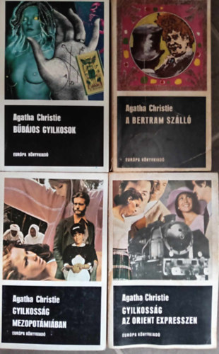 Agatha Christie - (4db) Agatha Christie krimi knyvcsomag: Bbjos gyilkosok / A bertram szll / Gyilkossg mezopotmiban / Gyilkossg az orient expresszen