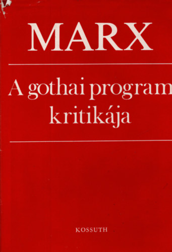 Marx - A gothai program kritik�ja