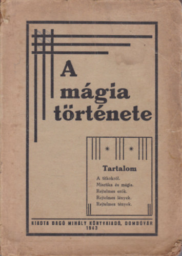 Röck Gyula - A mágia története (I. kiadás)