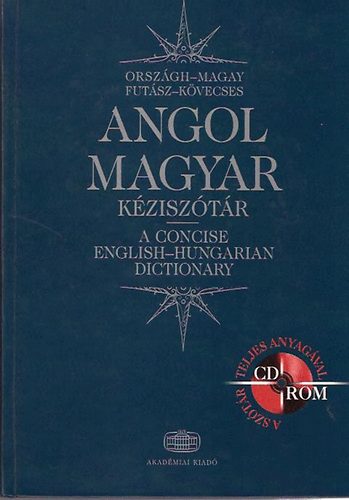 Orsz�gh-Magay-Fut�sz -K�vecses - Angol-magyar k�zisz�t�r CD-vel